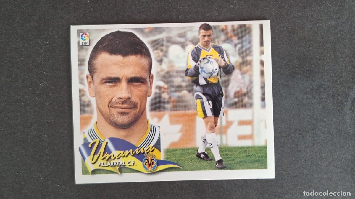 Cromos de F&uacute;tbol: L5 UNANUA VILLARREAL C. F. LIGA ESTE 2000 2001 00 01 NUNCA PEGADO SIN PEGAR