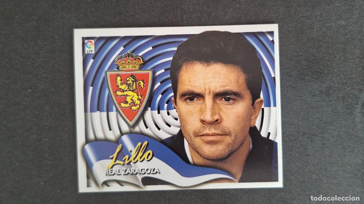 Cromos de F&uacute;tbol: L5 LILLO ENTRENADOR REAL ZARAGOZA LIGA ESTE 2000 2001 00 01 NUNCA PEGADO SIN PEGAR