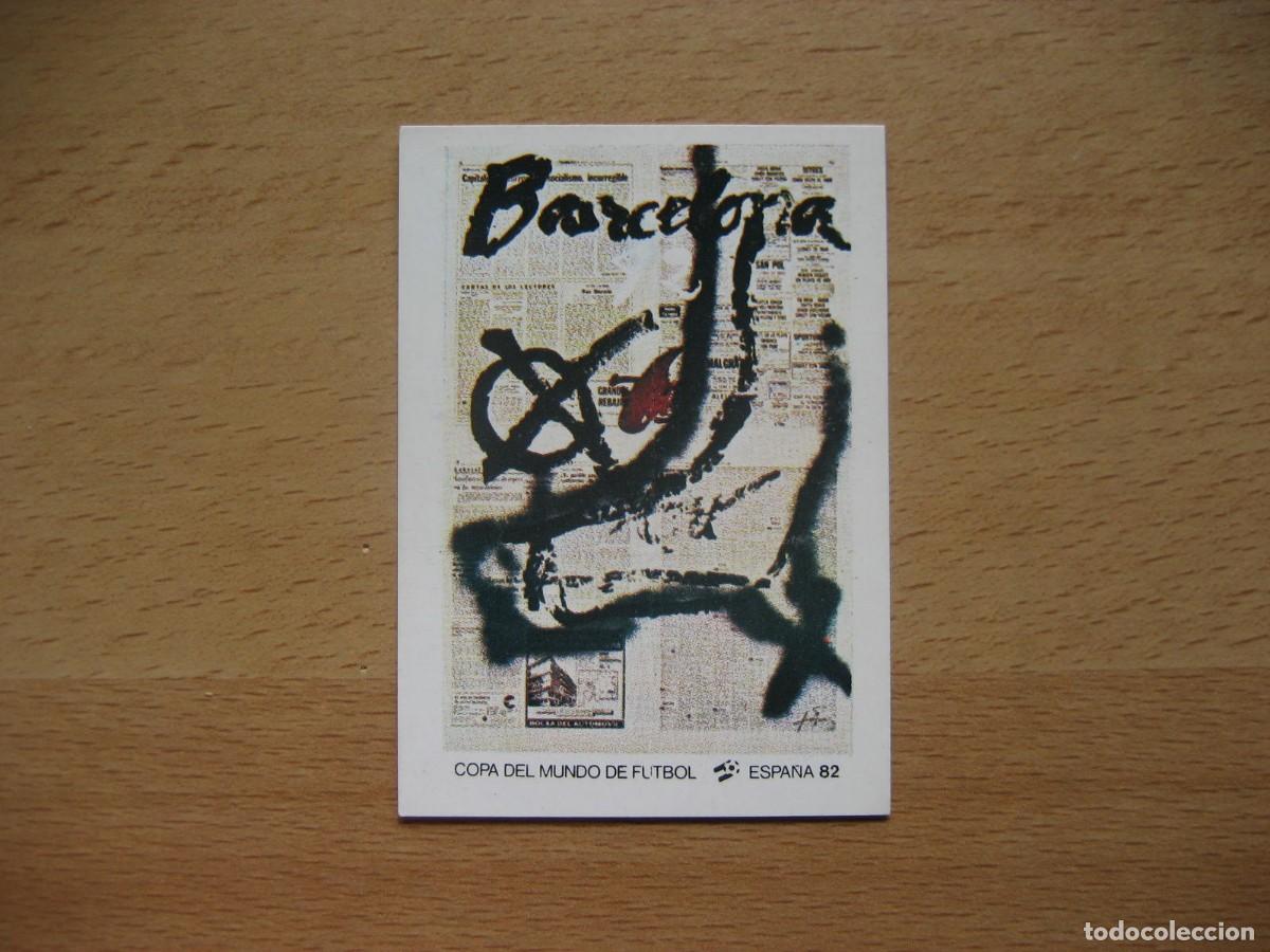 Cromos de F&uacute;tbol: ESPA&Ntilde;A 82 - N&ordm; 6 CARTEL BARCELONA - PANINI