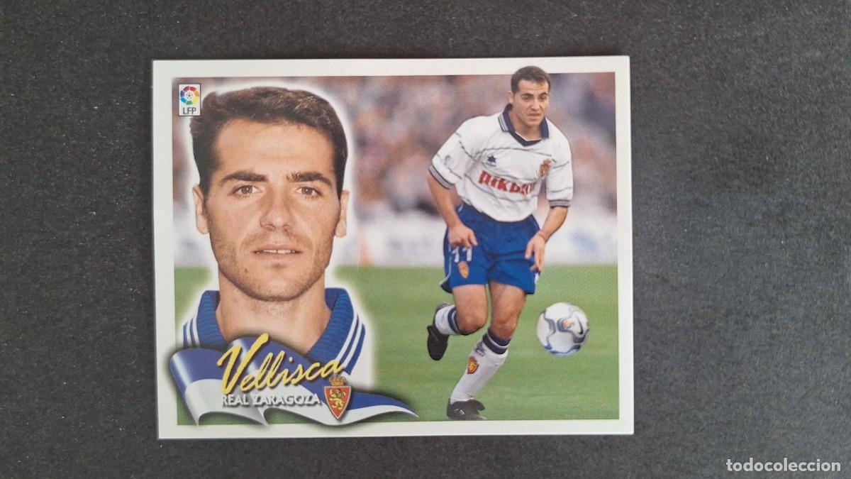 Cromos de F&uacute;tbol: L5 VELLISCA REAL ZARAGOZA LIGA ESTE 2000 2001 00 01 NUNCA PEGADO SIN PEGAR