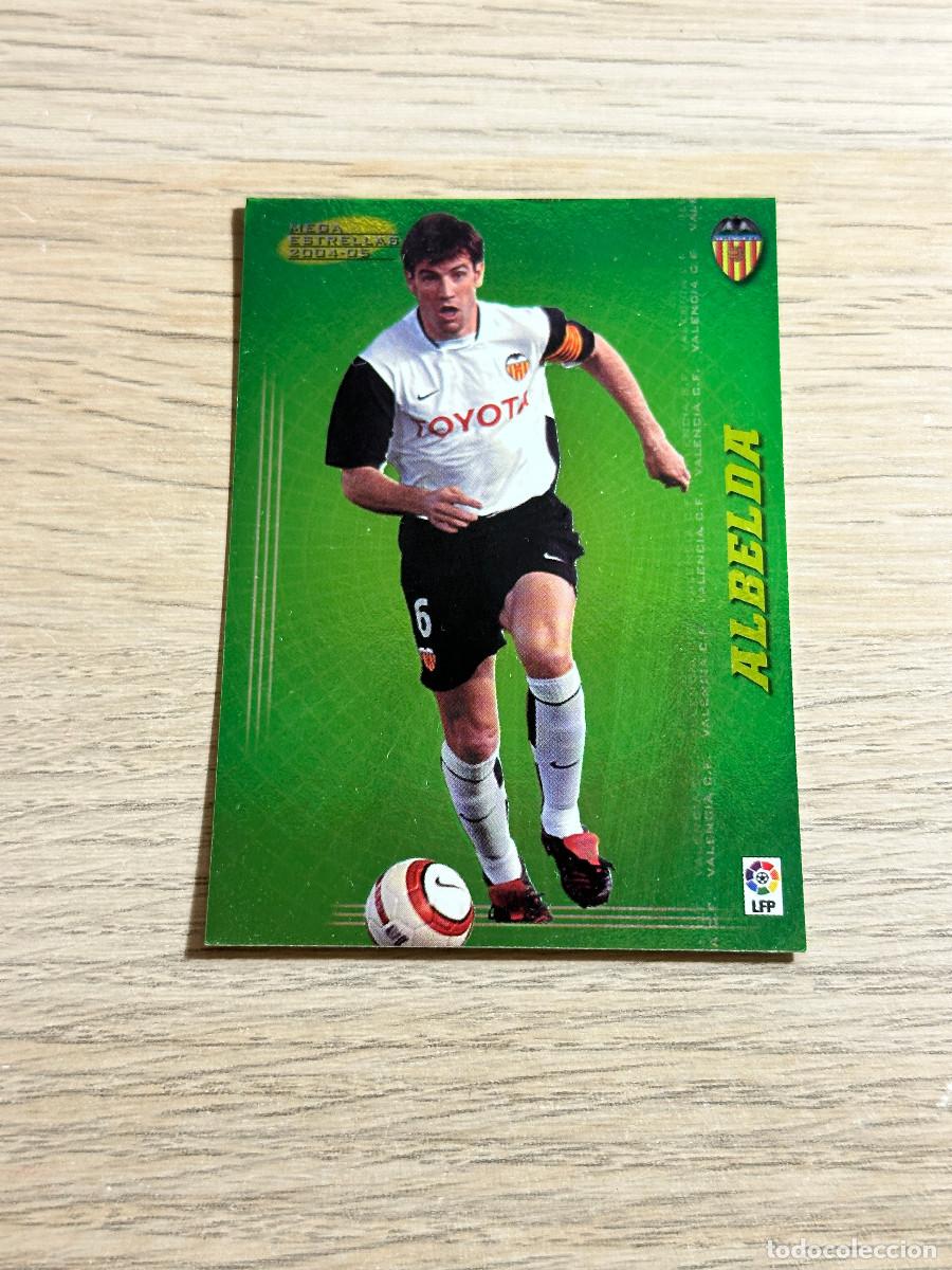 Figurine di Calcio: ALBELDA 374 VALENCIA MEGAESTRELLAS 2004 2005 MEGAFICHAS PANINI MEAGACRACKS 04 05