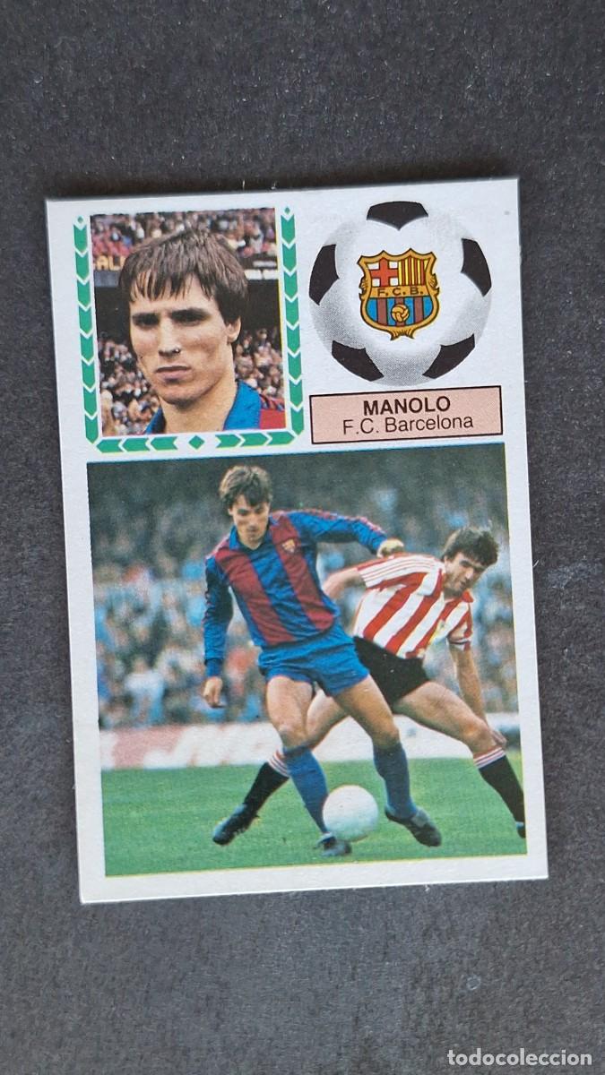 Football Stickers: L4 MANOLO F. C. BARCELONA LIGA ESTE 1983 1984 83 84 DESPEGADO RECUPERADO