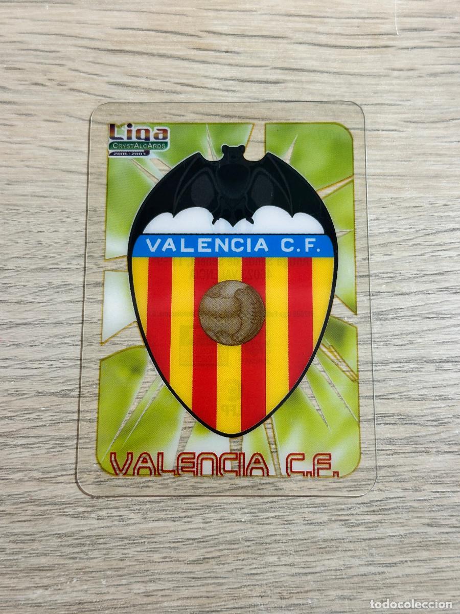 Football Stickers: ESCUDO n&ordm; 37 VALENCIA CRYSTALCARDS LIGA 2006 2007 MUNDICROMO 06 07