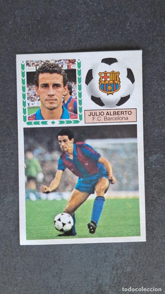 Football Stickers: L4 JULIO ALBERTO F. C. BARCELONA LIGA ESTE 1983 1984 83 84 DESPEGADO RECUPERADO