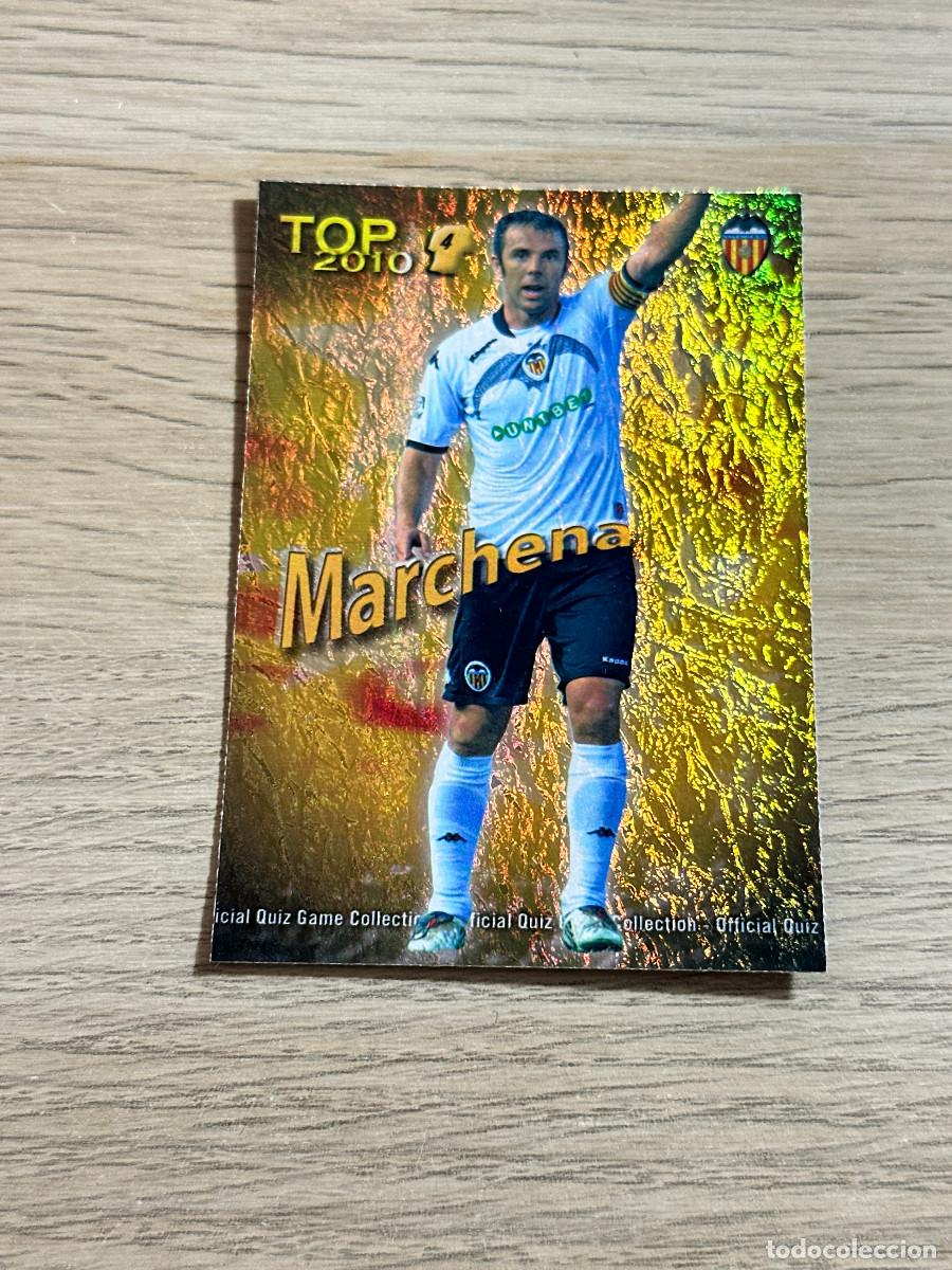 Cromos de F&uacute;tbol: MARCHENA n&ordm; 566 TOP VALENCIA DORADO JASPEADO MUNDICROMO 2009 2010 QUIZ GAME 09 10