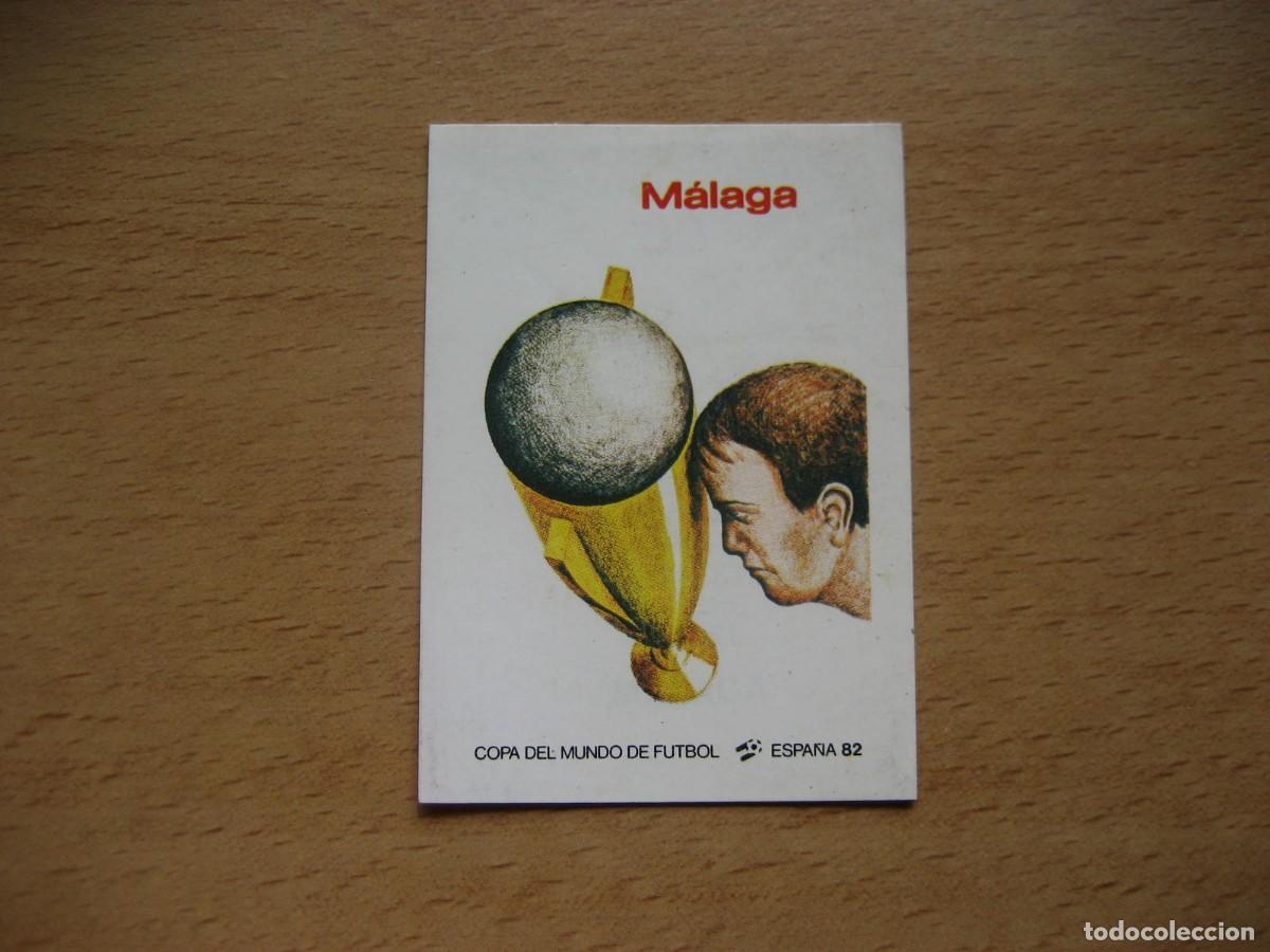 Cromos de F&uacute;tbol: ESPA&Ntilde;A 82 - N&ordm; 30 CARTEL MALAGA - PANINI