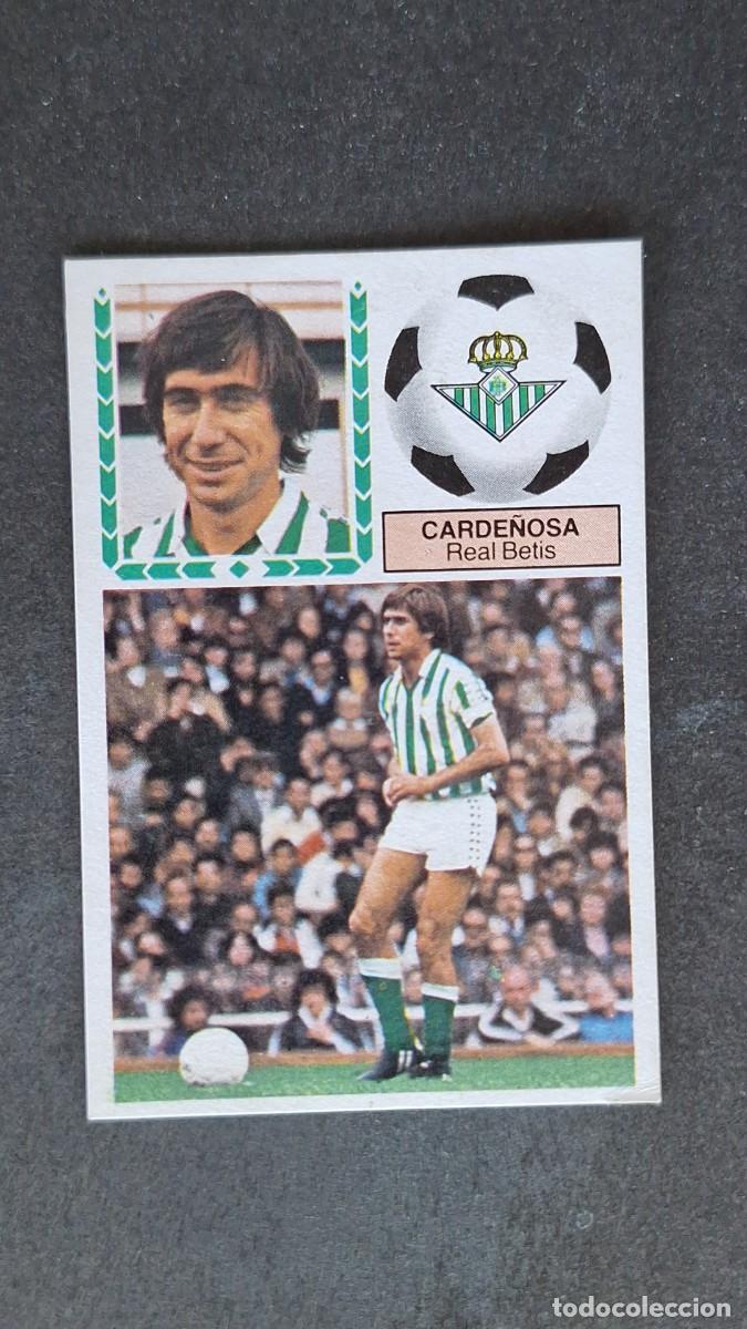 Cromos de F&uacute;tbol: L4 CARDE&Ntilde;OSA REAL BETIS BALOMPIE LIGA ESTE 1983 1984 83 84 DESPEGADO RECUPERADO