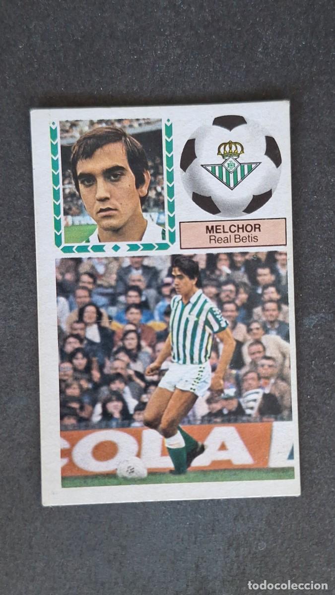 Fu&szlig;ball-Sticker: L4 MELCHOR REAL BETIS BALOMPIE LIGA ESTE 1983 1984 83 84 DESPEGADO RECUPERADO