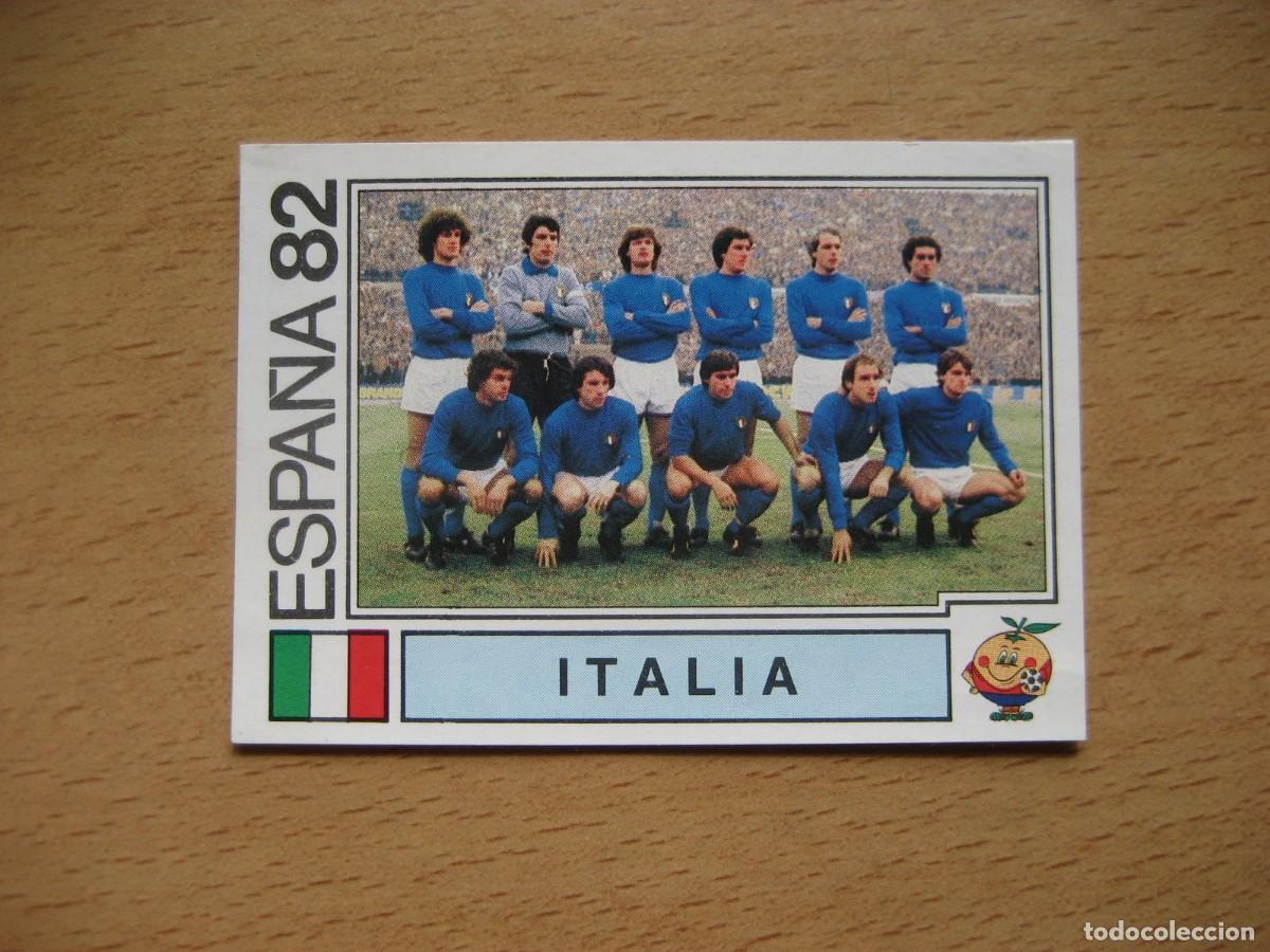 Fu&szlig;ball-Sticker: ESPA&Ntilde;A 82 - N&ordm; 37 EQUIPO ITALIA - PANINI