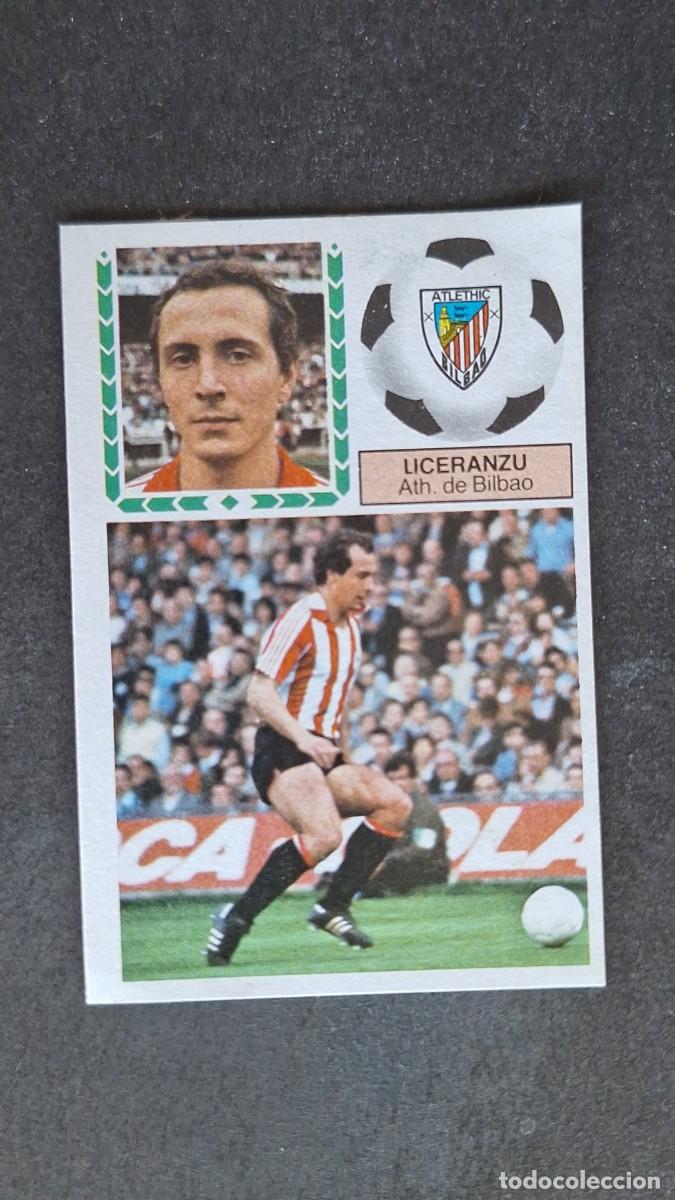 Fu&szlig;ball-Sticker: L4 LICERANZU ATHLETIC CLUB DE BILBAO LIGA ESTE 1983 1984 83 84 DESPEGADO RECUPERADO