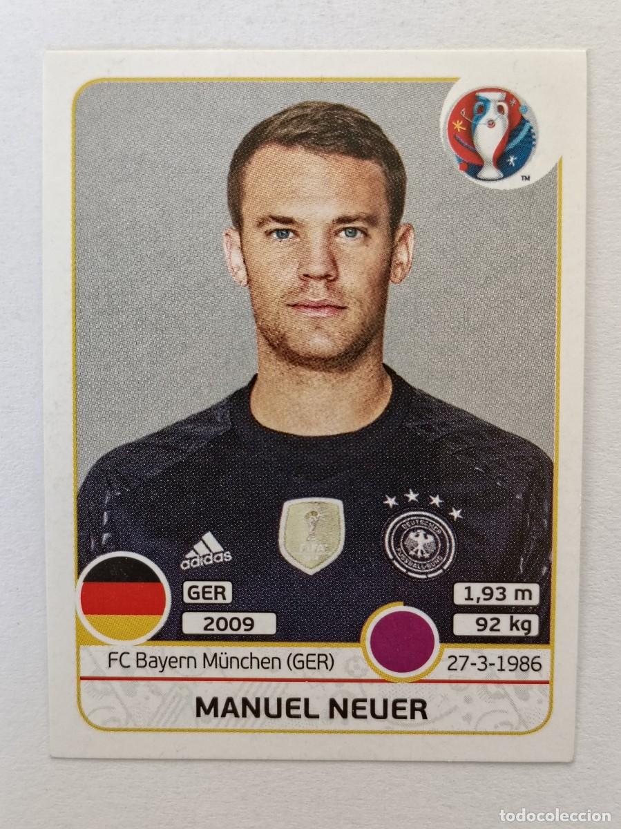 Football Stickers: #241 MANUEL NEUER (ALEMANIA) EURO FRANCIA 2016 PANINI