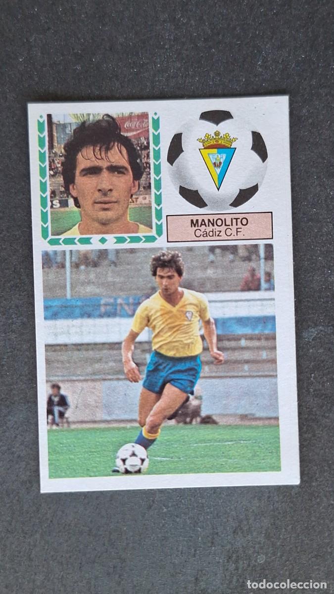 Football Stickers: L4 MANOLITO CADIZ C. F. LIGA ESTE 1983 1984 83 84 DESPEGADO RECUPERADO