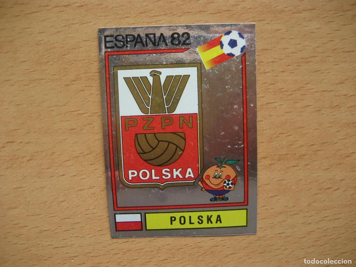 Cromos de F&uacute;tbol: ESPA&Ntilde;A 82 - N&ordm; 54 ESCUDO - POLONIA - PANINI