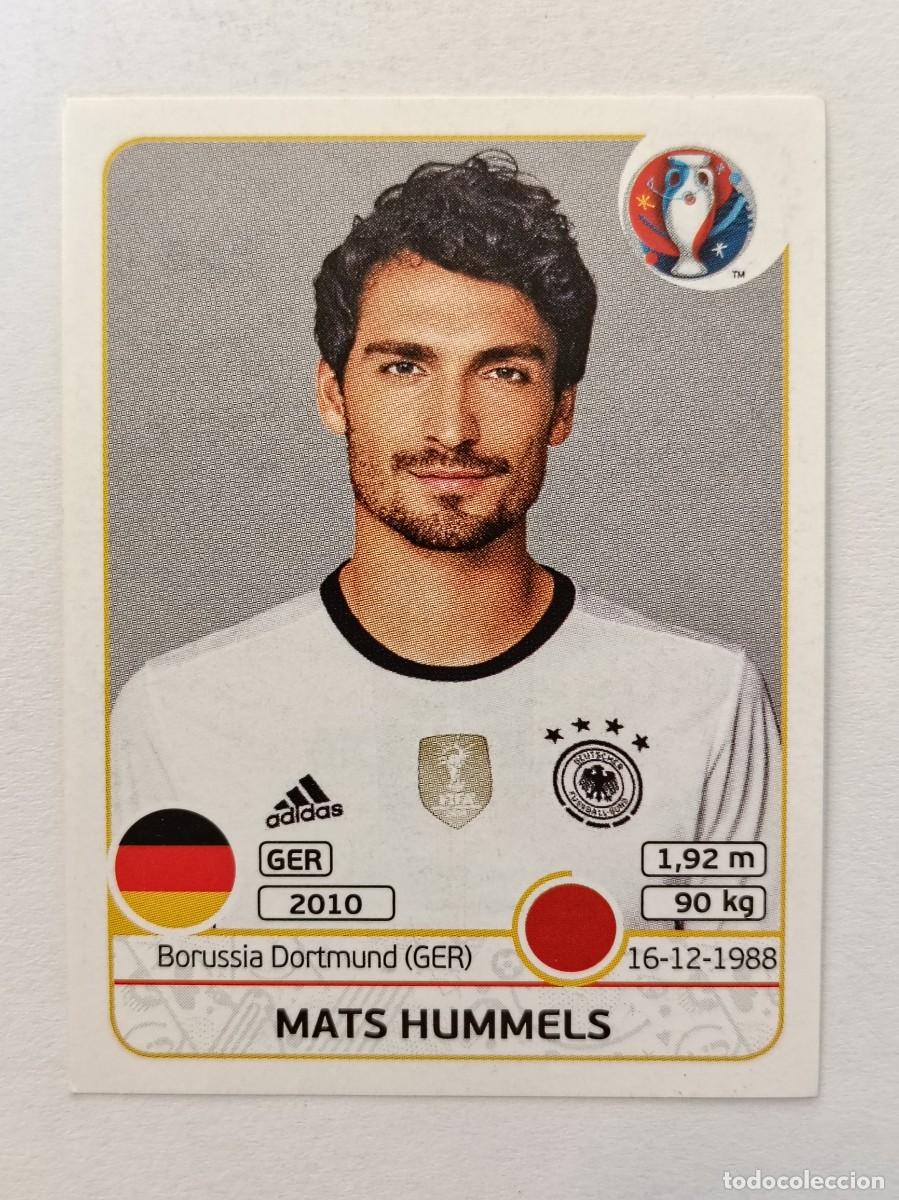 Cromos de F&uacute;tbol: #244 MATS HUMMELS (ALEMANIA) EURO FRANCIA 2016 PANINI