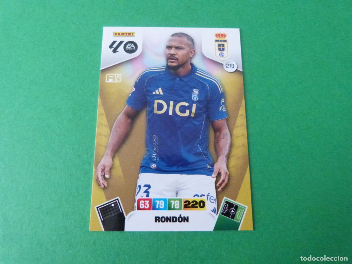 Cromos de F&uacute;tbol: TRADING CARD FUTBOL RONDON REAL OVIEDO C.F. N&ordm; 270 LIGA ADRENALYN XL 2025-2026/25-26 PANINI