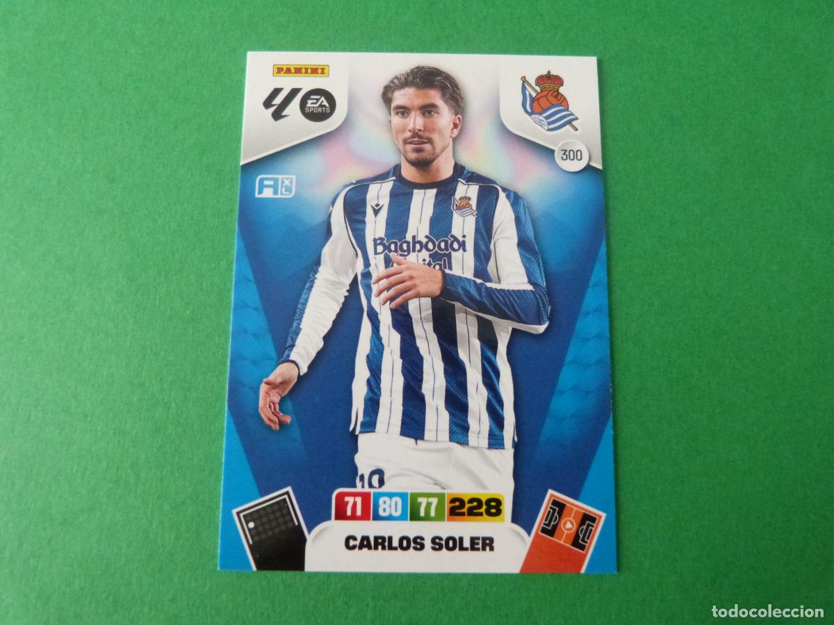 Cromos de F&uacute;tbol: TRADING CARD FUTBOL CARLOS SOLER REAL SOCIEDAD N&ordm; 300 LIGA ADRENALYN XL 2025-2026/25-26 PANINI