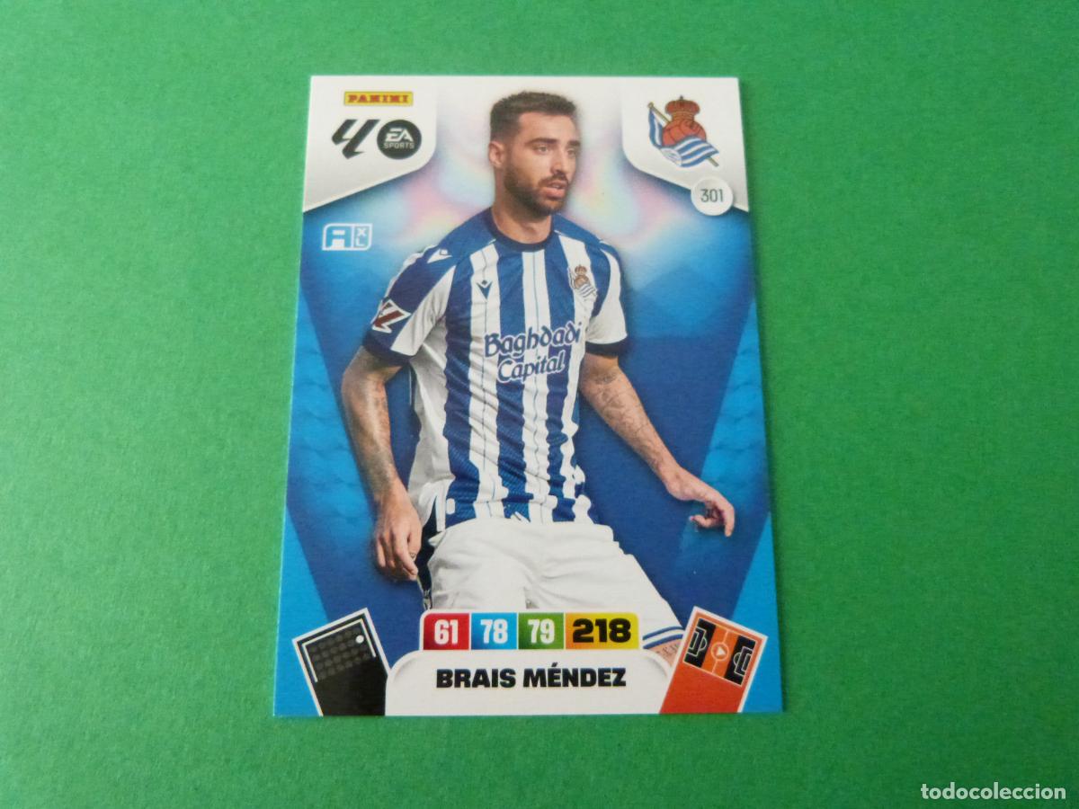 Figurine di Calcio: TRADING CARD FUTBOL BRAIS MENDEZ REAL SOCIEDAD N&ordm; 301 LIGA ADRENALYN XL 2025-2026/25-26 PANINI