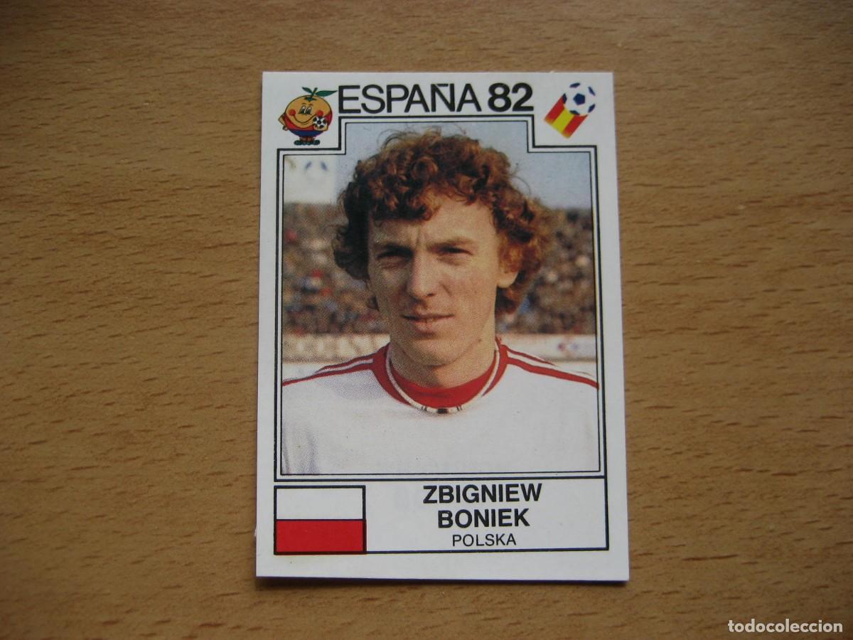 Figurine di Calcio: ESPA&Ntilde;A 82 - N&ordm; 66 BONIEK - POLONIA - PANINI