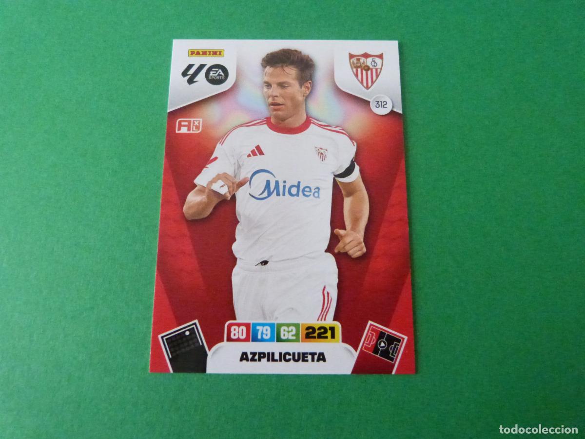 Football Stickers: TRADING CARD FUTBOL AZPILICUETA SEVILLA F.C. N&ordm; 312 LIGA ADRENALYN XL 2025-2026/25-26 PANINI