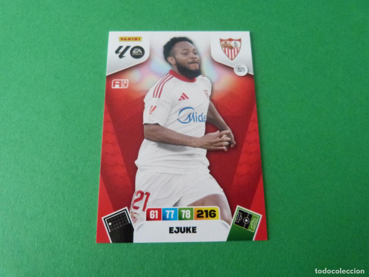 Football Stickers: TRADING CARD FUTBOL EJUKE SEVILLA F.C. N&ordm; 321 LIGA ADRENALYN XL 2025-2026/25-26 PANINI