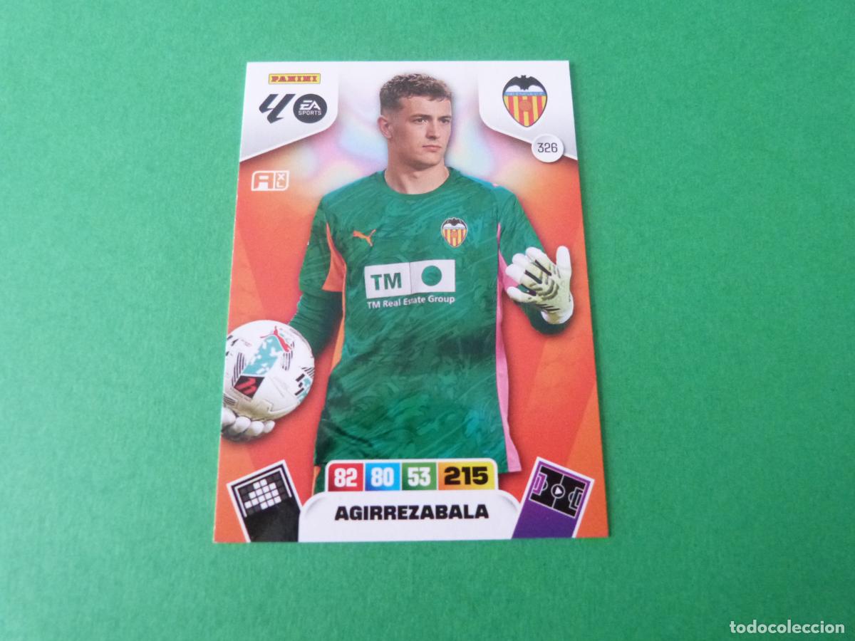 Football Stickers: TRADING CARD FUTBOL AGIRREZABALA VALENCIA C.F. N&ordm; 326 LIGA ADRENALYN XL 2025-2026/25-26 PANINI