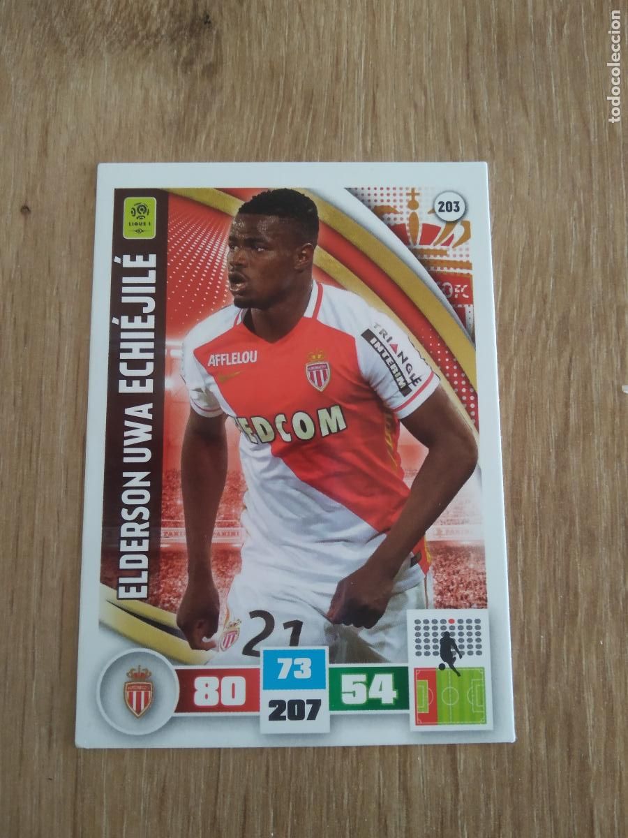 Cromos de F&uacute;tbol: 203 ECHIE JILE MONACO CROMO FUTBOL PANINI LIGA FRANCIA 2016-2017 FOOT LIGUE 1 ADRENALYN 16-17
