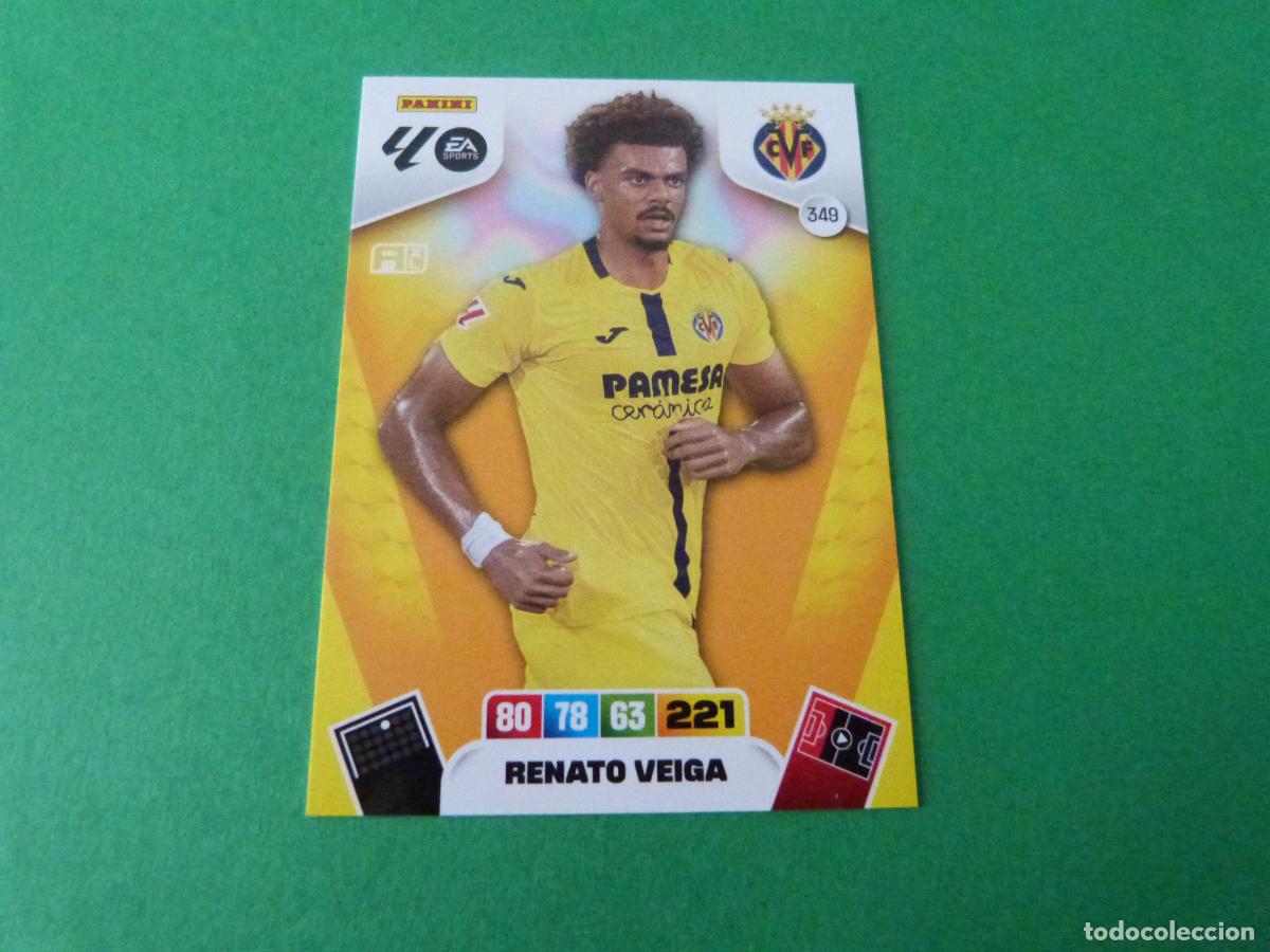 Cromos de F&uacute;tbol: TRADING CARD FUTBOL RENATO VEIGA VILLARREAL C.F. N&ordm; 349 LIGA ADRENALYN XL 2025-2026/25-26 PANINI