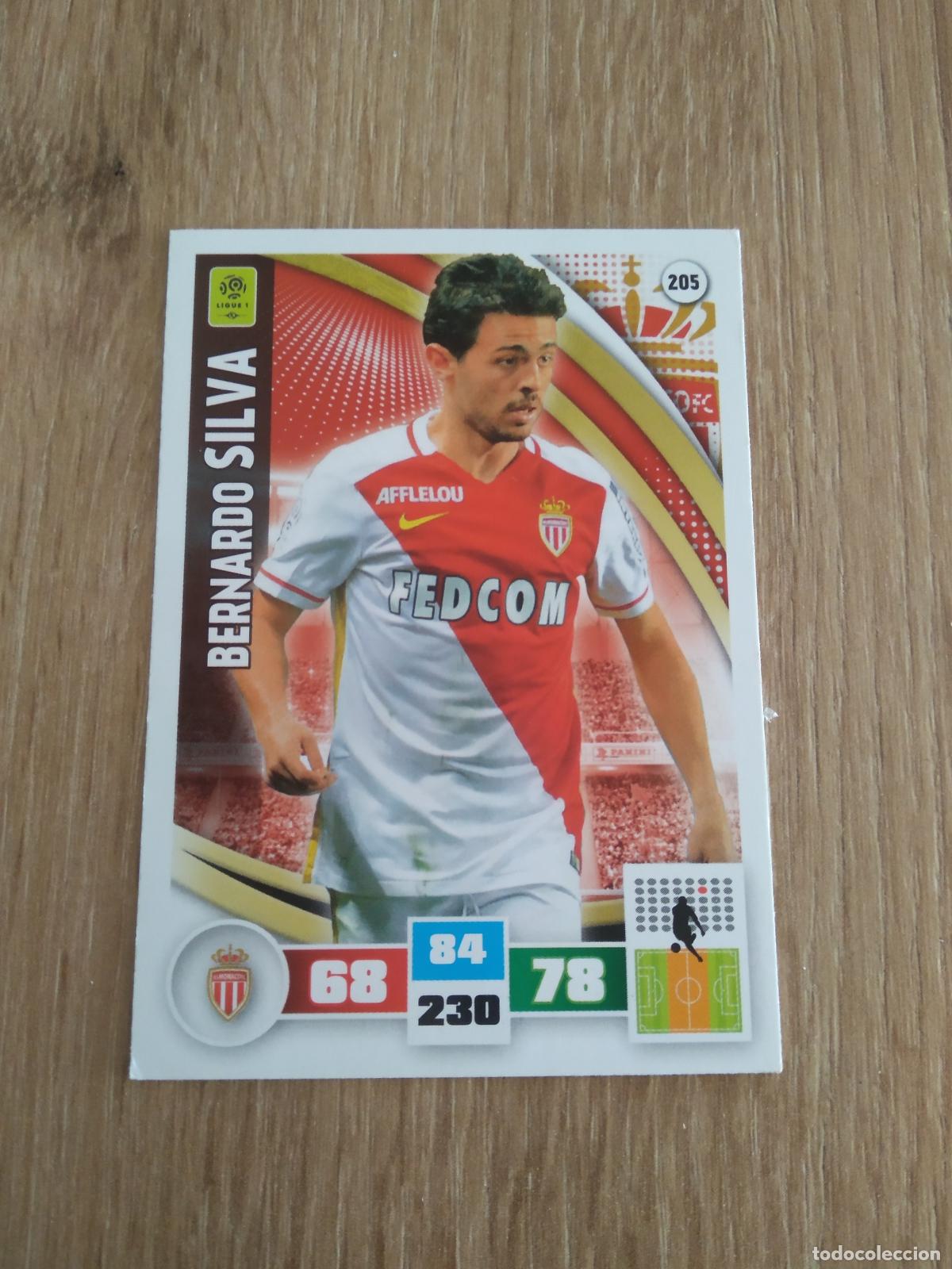 Cromos de F&uacute;tbol: 205 BERNARDO SILVA MONACO CROMO FUTBOL PANINI LIGA FRANCIA 2016-2017 FOOT LIGUE 1 ADRENALYN 16-17