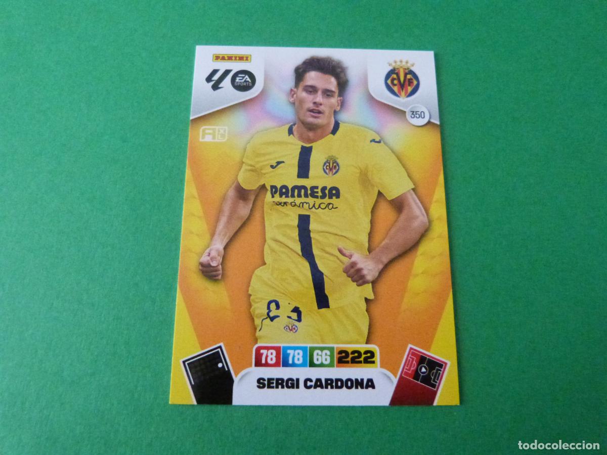Cromos de F&uacute;tbol: TRADING CARD FUTBOL SERGI CARDONA VILLARREAL C.F. N&ordm; 350 LIGA ADRENALYN XL 2025-2026/25-26 PANINI