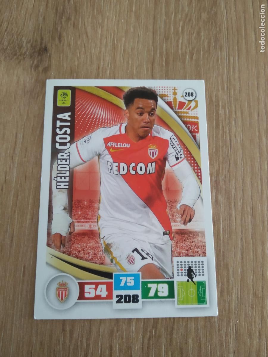 Cromos de F&uacute;tbol: 208 HELDER COSTA MONACO CROMO FUTBOL PANINI LIGA FRANCIA 2016-2017 FOOT LIGUE 1 ADRENALYN 16-17