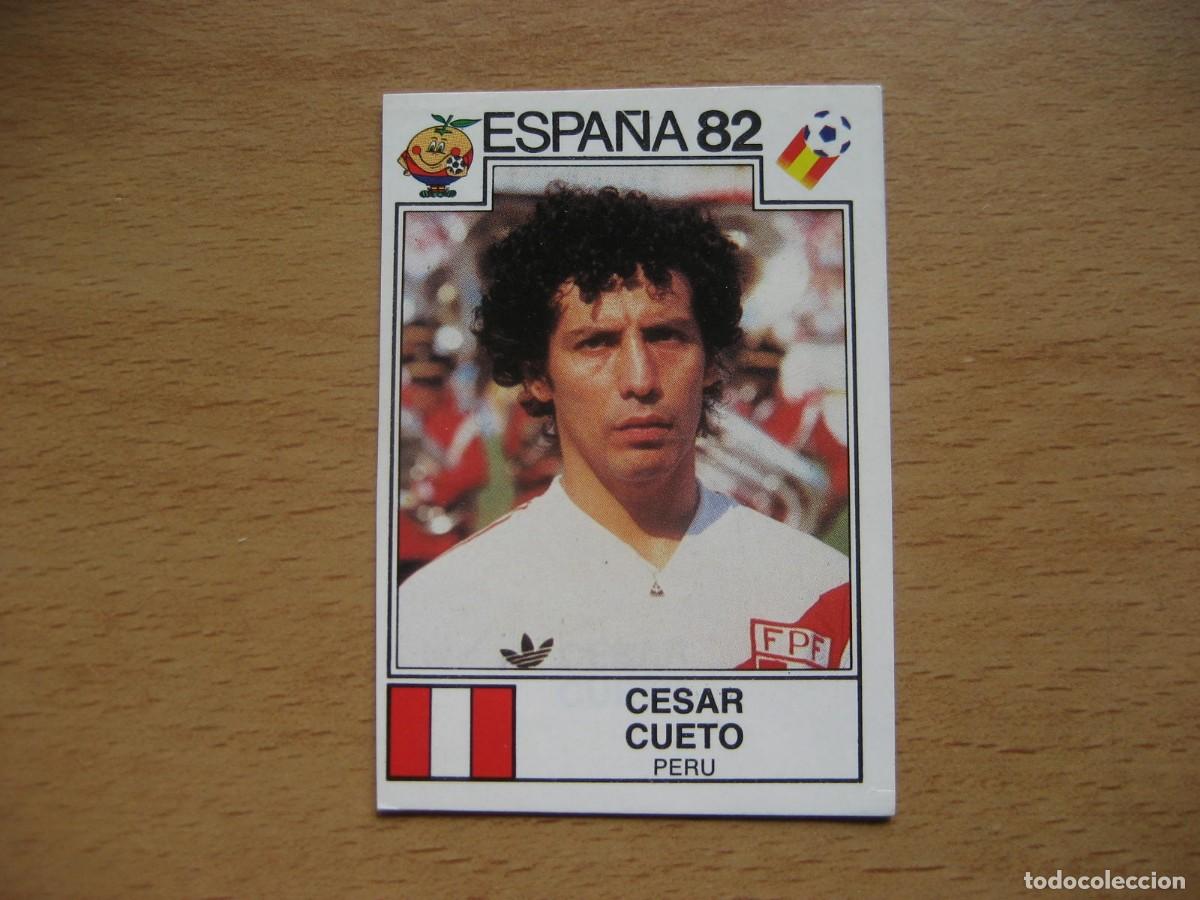 Football Stickers: ESPA&Ntilde;A 82 - N&ordm; 82 CESAR CUETO - PERU - PANINI