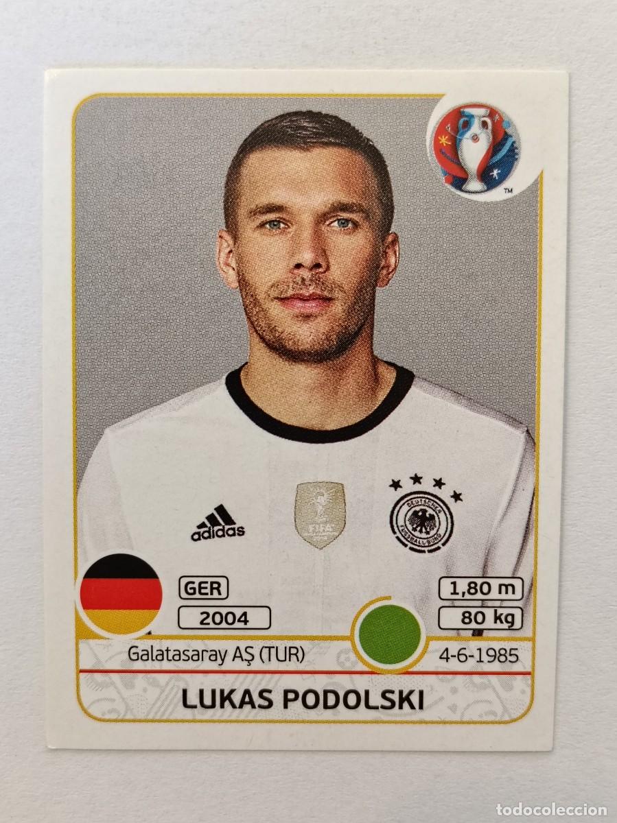 Football Stickers: #258 LUKAS PODOLSKI (ALEMANIA) EURO FRANCIA 2016 PANINI