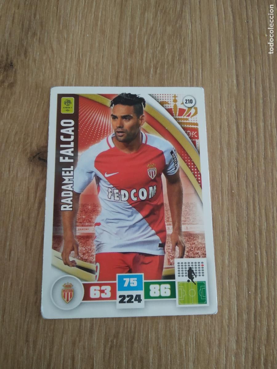 Football Stickers: 210 FALCAO MONACO CROMO FUTBOL PANINI LIGA FRANCIA 2016-2017 FOOT LIGUE 1 ADRENALYN 16-17