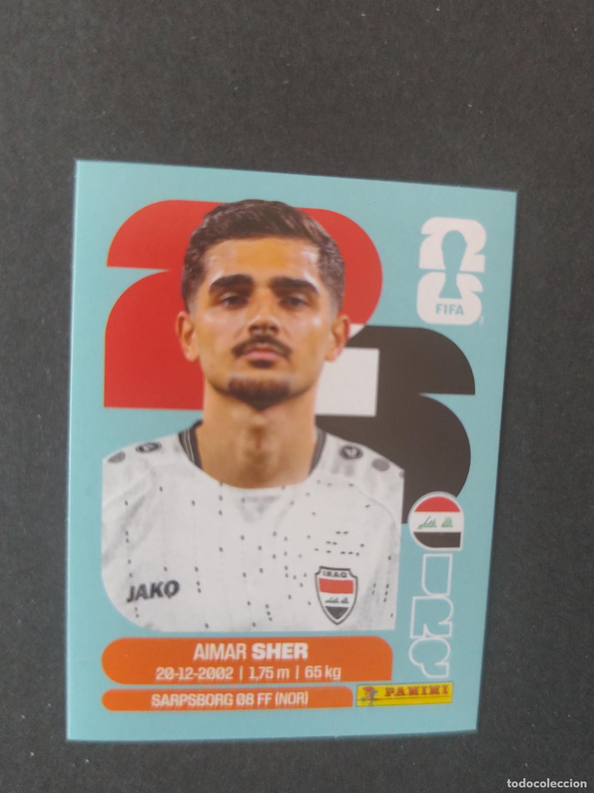 Football Stickers: IRQ15 AIMAR SHER 15 IRAQ MUNDIAL FIFA WORLD CUP 2026 STICKER PANINI SIN PEGAR