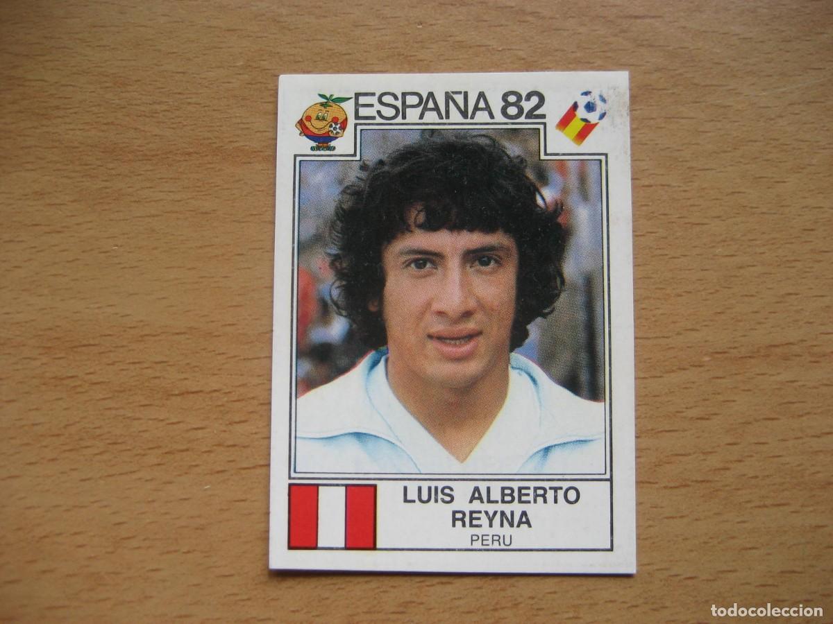 Football Stickers: ESPA&Ntilde;A 82 - N&ordm; 83 LUIS ALBERTO REYNA - PERU - PANINI