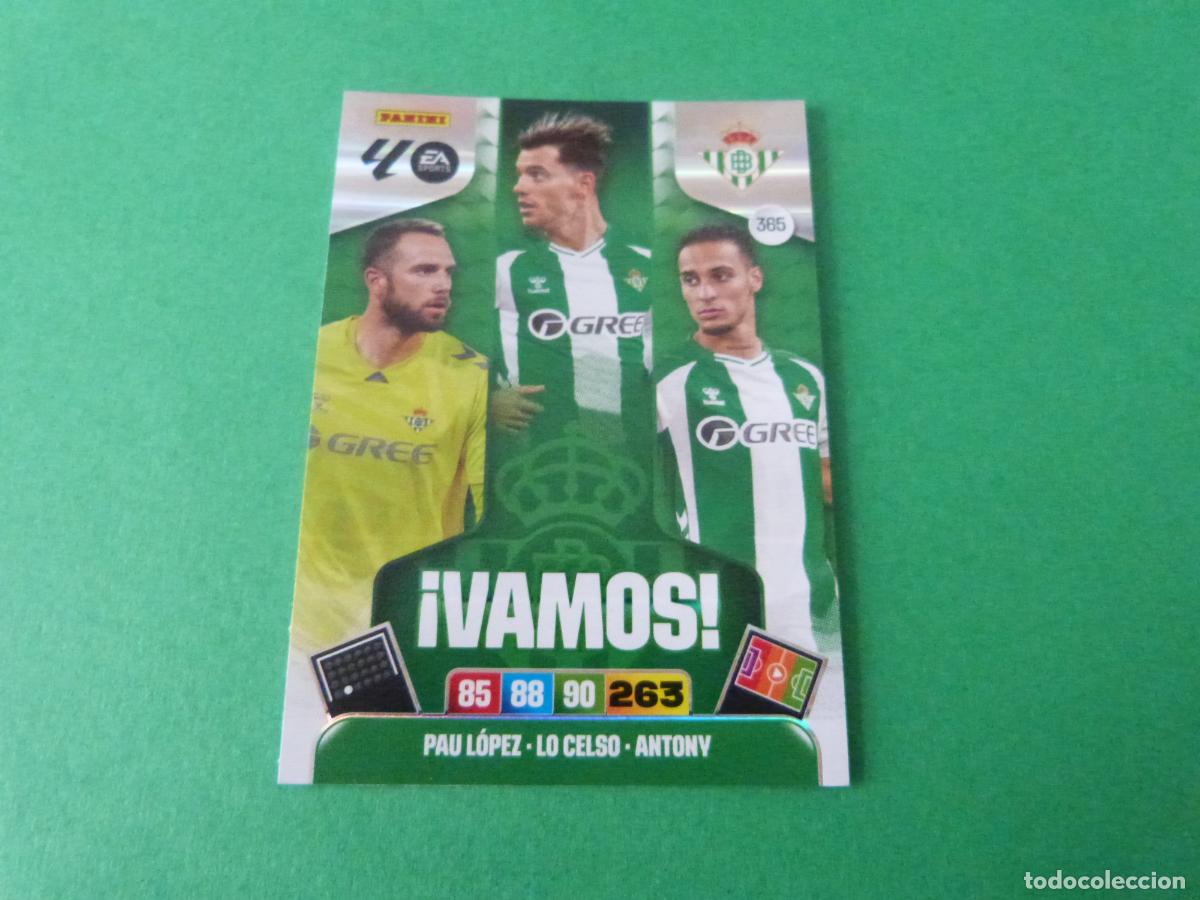 Football Stickers: TRADING CARD FUTBOL PAU LOPEZ LO CELSO ANTONY BETIS N&ordm; 365 LIGA ADRENALYN XL 2025-2026/25-26 PANINI
