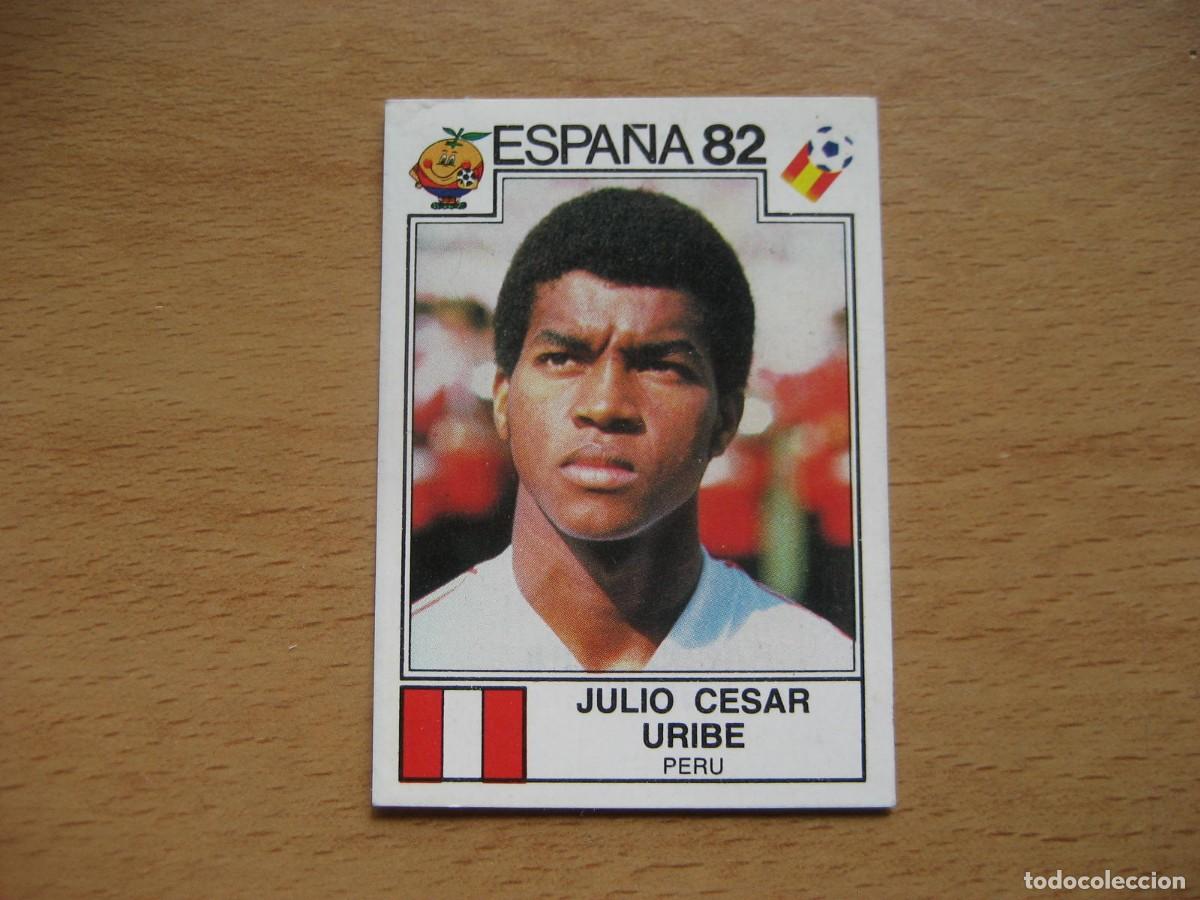 Cromos de F&uacute;tbol: ESPA&Ntilde;A 82 - N&ordm; 84 JULIO CESAR URIBE - PERU - PANINI