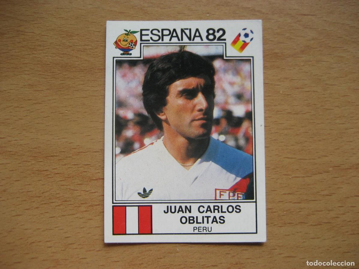 Cromos de F&uacute;tbol: ESPA&Ntilde;A 82 - N&ordm; 88 JUAN CARLOS OBLITAS - PERU - PANINI