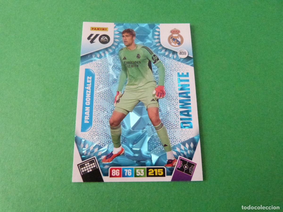 Cromos de F&uacute;tbol: TRADING CARD FUTBOL FRAN GONZALEZ REAL MADRID C.F. N&ordm; 409 LIGA ADRENALYN XL 2025-2026/25-26 PANINI