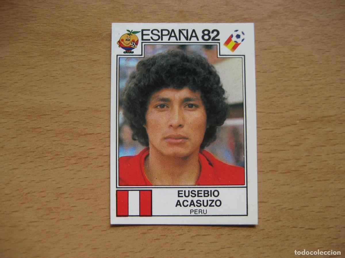 Cromos de F&uacute;tbol: ESPA&Ntilde;A 82 - N&ordm; 89 EUSEBIO ACASUZO - PERU - PANINI