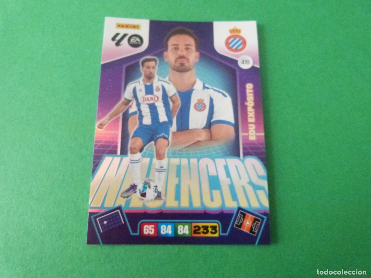 Cromos de F&uacute;tbol: TRADING CARD FUTBOL EDU EXPOSITO RCD ESPA&Ntilde;OL-ESPANYOL N 418 LIGA ADRENALYN XL 2025-2026/25-26 PANINI