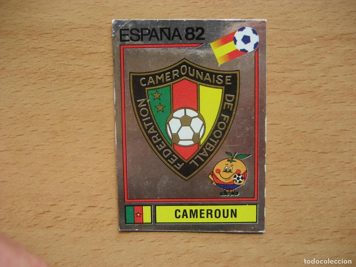 Cromos de F&uacute;tbol: ESPA&Ntilde;A 82 - N&ordm; 90 ESCUDO - CAMERUN - PANINI