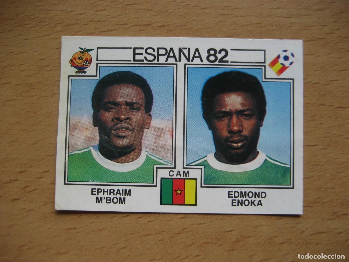 Cromos de F&uacute;tbol: ESPA&Ntilde;A 82 - N&ordm; 94 EPHRAIM M`BOM & EDMOND ENOKA - CAMERUN - PANINI
