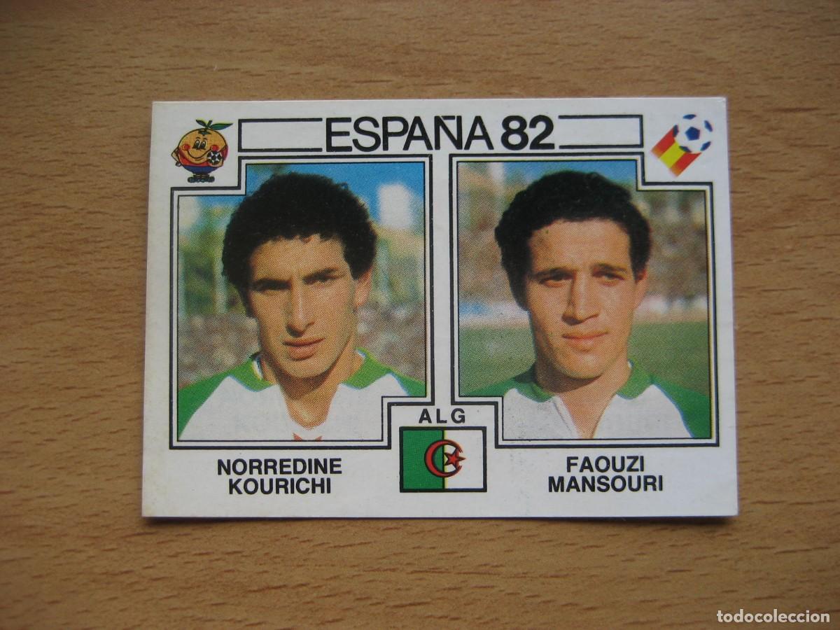 Cromos de F&uacute;tbol: ESPA&Ntilde;A 82 - N&ordm; 104 KOURICHI & MANSOURI - ARGELIA - PANINI