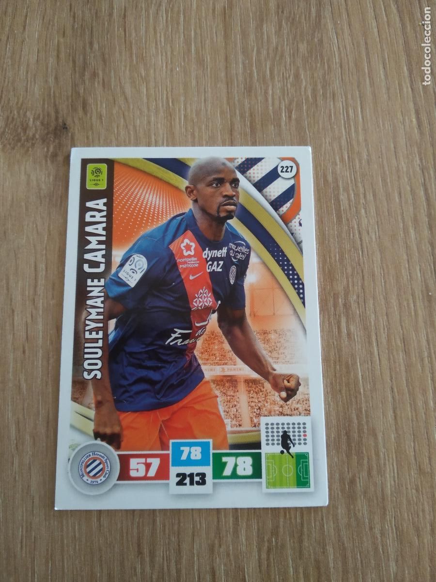 Figurine di Calcio: 227 CAMARA MONTPELLIER CROMO FUTBOL PANINI LIGA FRANCIA 2016-2017 FOOT LIGUE 1 ADRENALYN 16-17