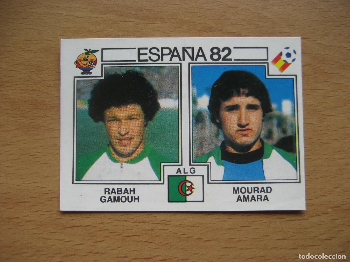 Cromos de Futebol: ESPA&Ntilde;A 82 - N&ordm; 109 RABAH GAMOUH & MOURAD AMARA - ARGELIA - PANINI
