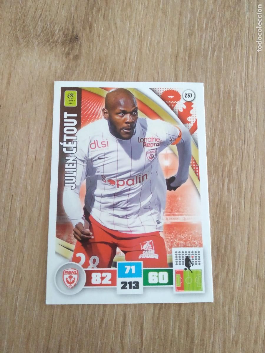 Football Stickers: 237 JULIEN CETOUT NANCY CROMO FUTBOL PANINI LIGA FRANCIA 2016-2017 FOOT LIGUE 1 ADRENALYN 16-17