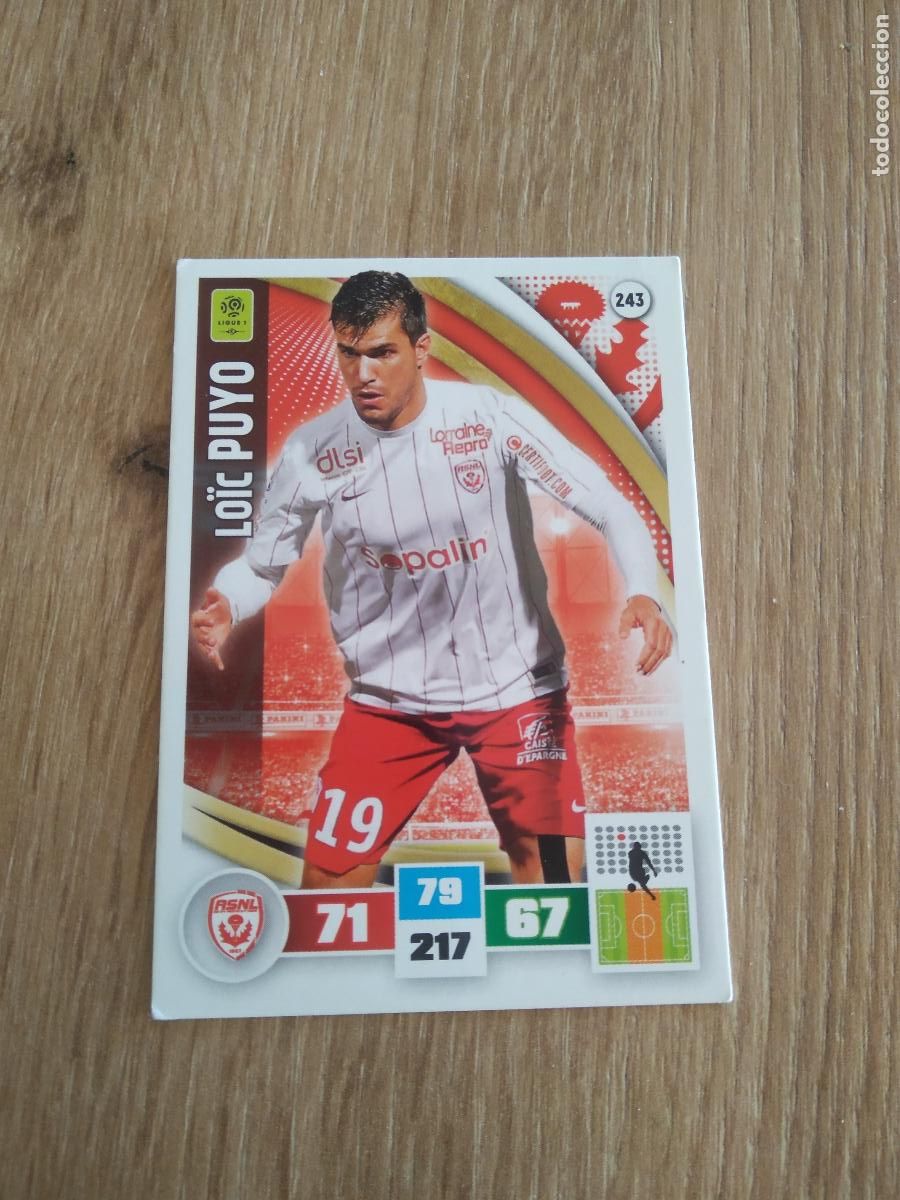 Football Stickers: 243 LOIC PUYO NANCY CROMO FUTBOL PANINI LIGA FRANCIA 2016-2017 FOOT LIGUE 1 ADRENALYN 16-17