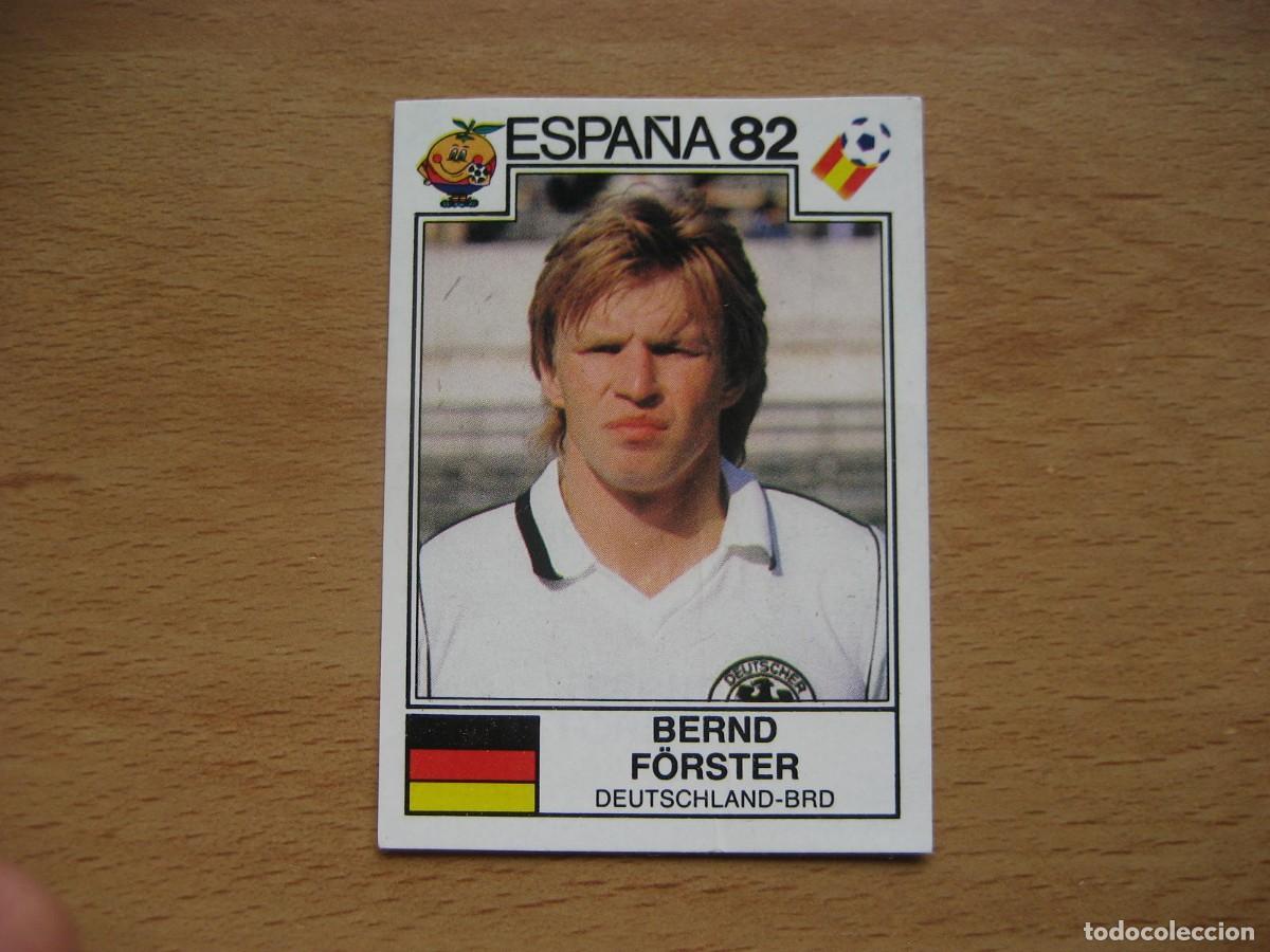 Football Stickers: ESPA&Ntilde;A 82 - N&ordm; 118 BERND FORSTER - ALEMANIA OCC. - PANINI