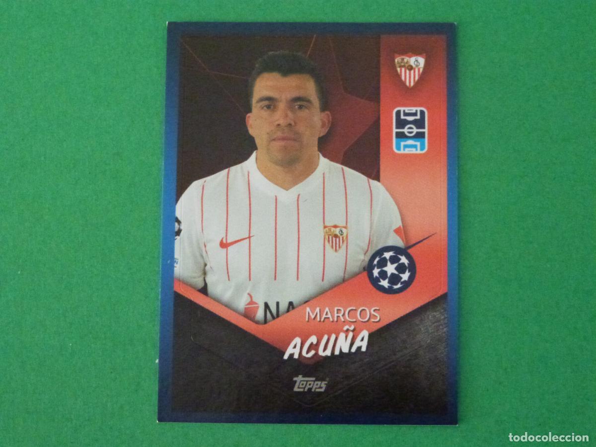 Football Stickers: CROMO FUTBOL ACU&Ntilde;A SEVILLA F.C. SIN PEGAR N&ordm; 525 CHAMPIONS LEAGUE 2021-2022/21-22 TOPPS
